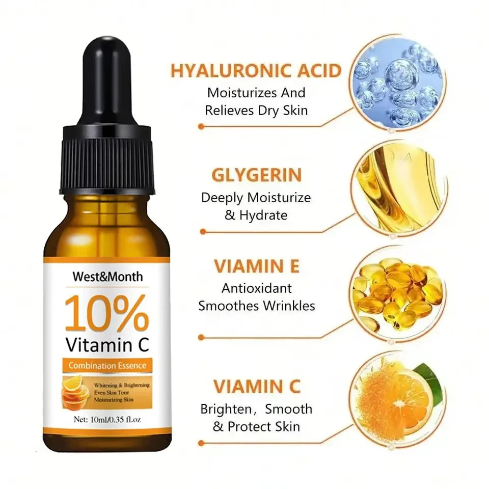 Vitamin C Serum For Face Hyaluronic Acid Lighten Age Black Spots