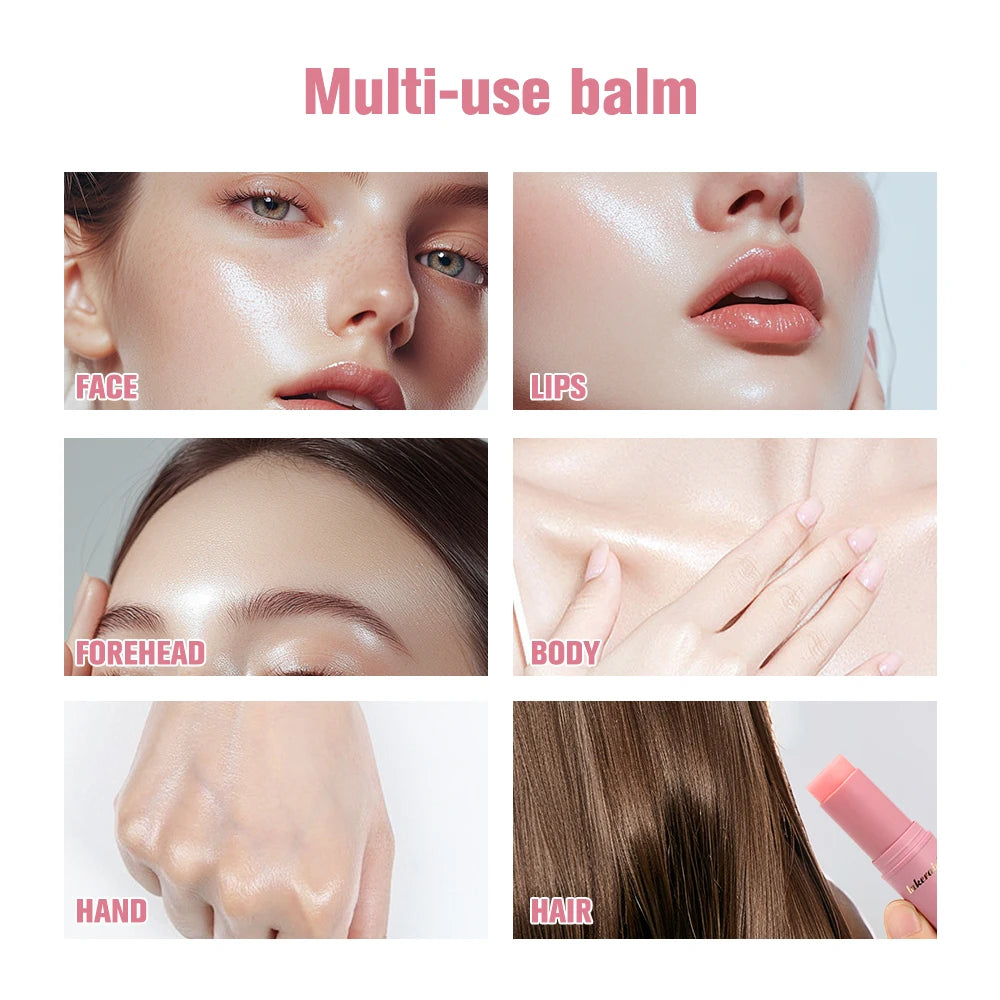 Korean Pink Hydrating Stick Extract Deep Hydrating Facial Skin Multi-functional Pink Balm