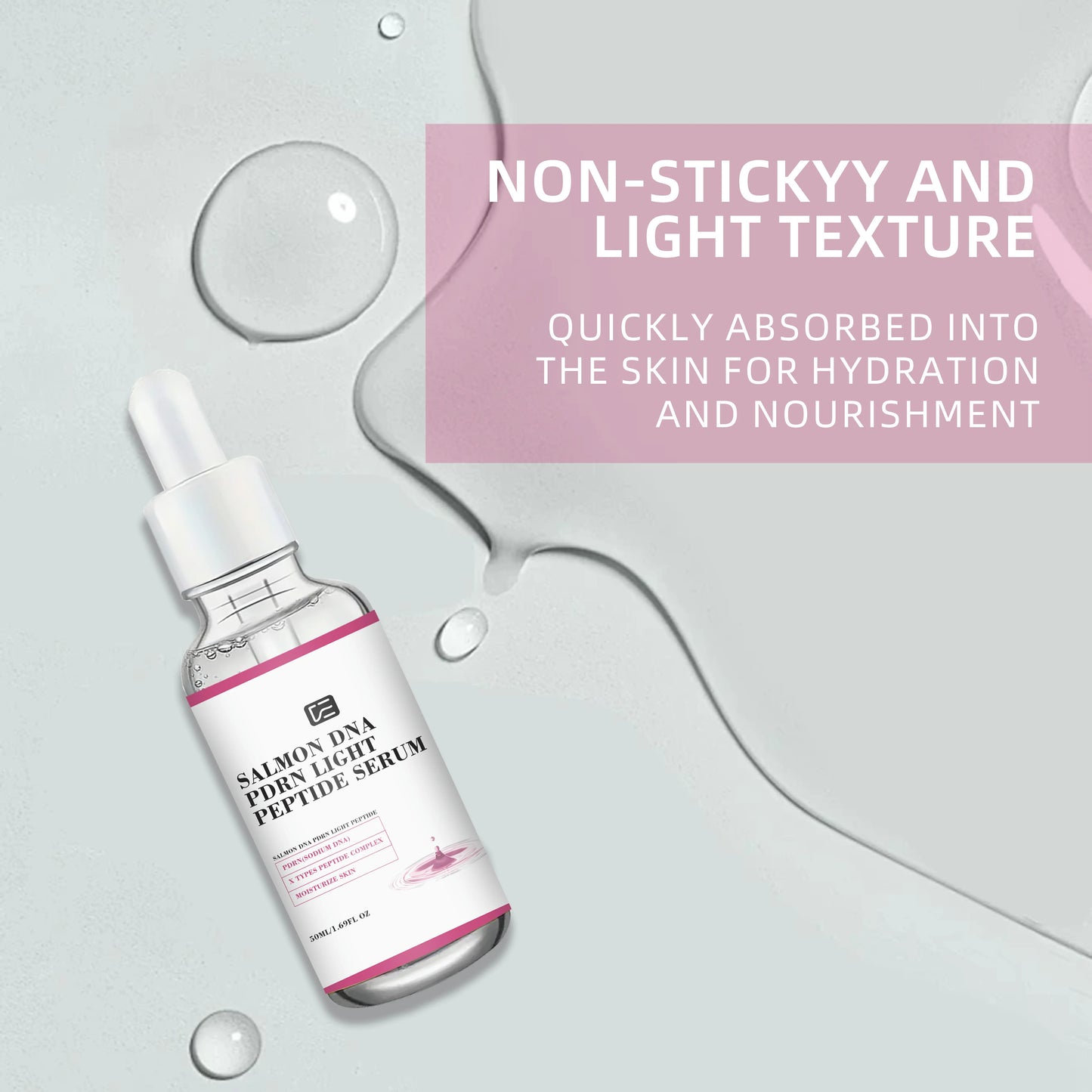 SALMON DNA PDRN LIGHT PEPTIDE SERUM: Lightweight Hydrating