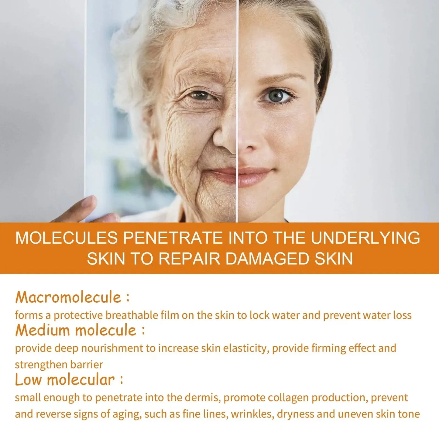 Vitamin C Serum For Face Hyaluronic Acid Lighten Age Black Spots