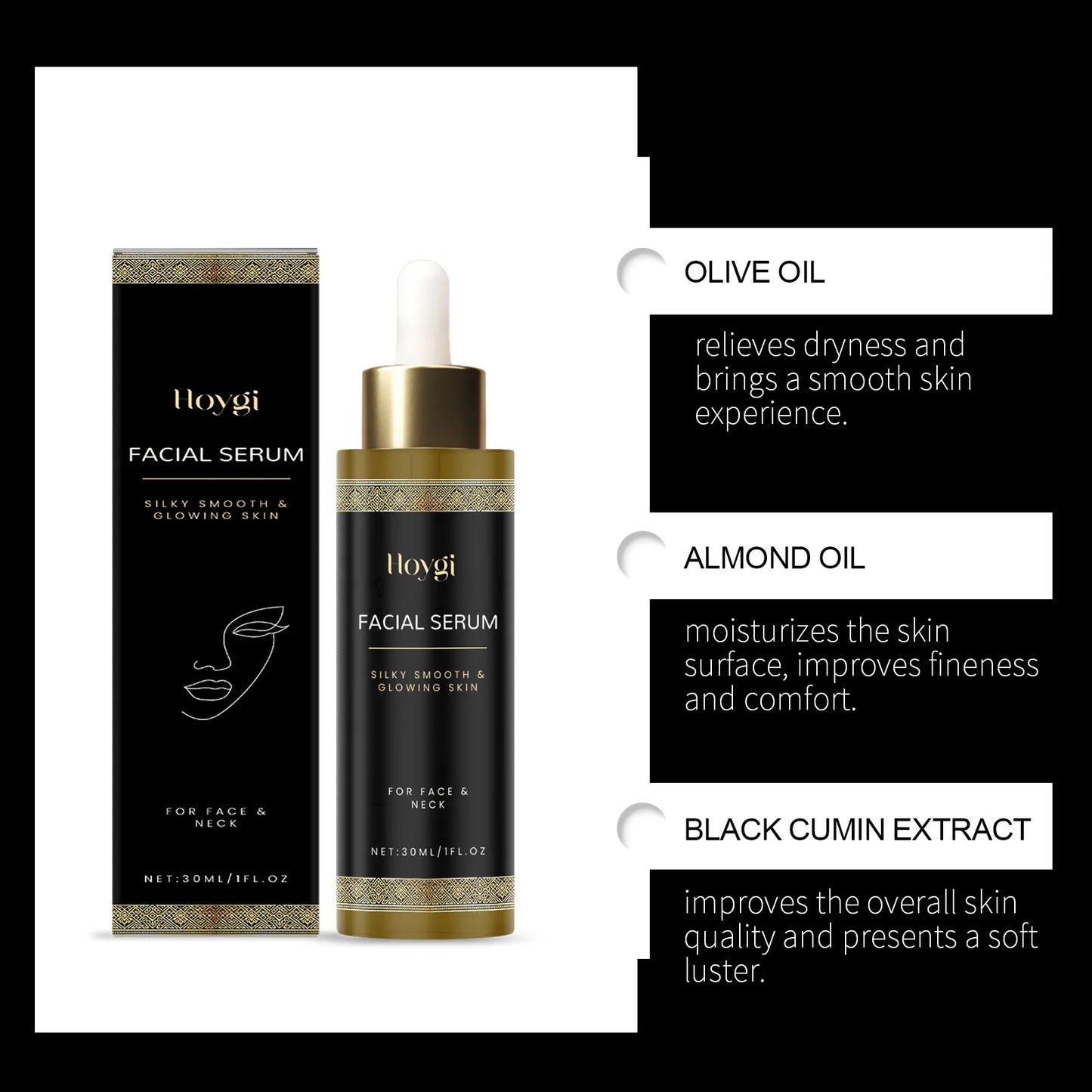 Facial Care Essence, Moisturizing, Radiance - Boosting, Lightweight