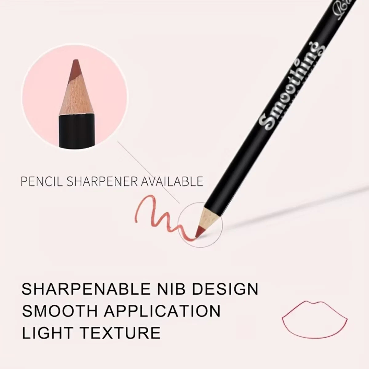 Waterproof Matte Lipliner Pencil Red Contour Tint Lipstick Long Lasting