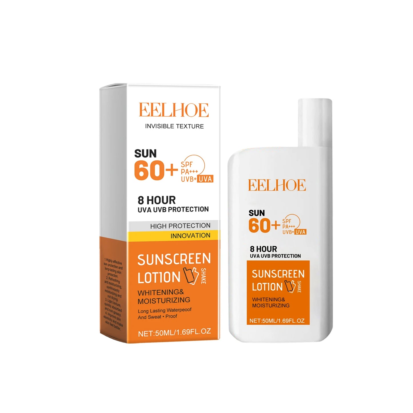 Sunscreen Cream Spf 60+ Long Lasting Uv Protection Facial Sun Block